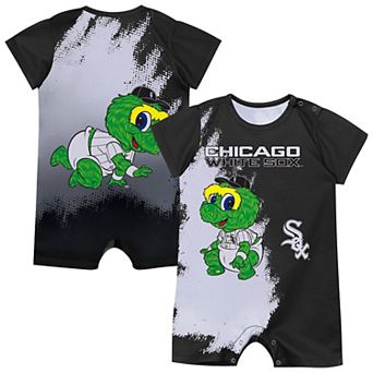 Newborn Outerstuff Black Chicago White Sox Baby Mascot Bodysuit