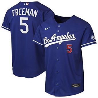 Youth Nike Freddie Freeman Royal Los Angeles Dodgers Alternate Stadium Jersey