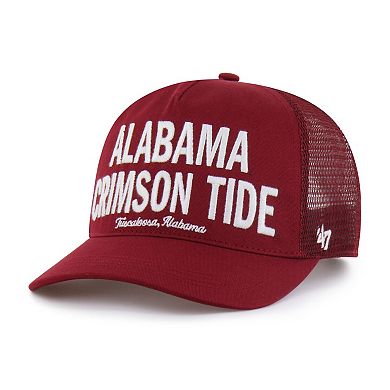 Men's '47 Crimson Alabama Crimson Tide Contemporary Hitch Trucker Adjustable Hat