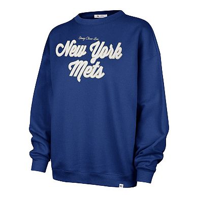 Women's '47 x Stoney Clover Lane Royal New York Mets Oversized Sweatshirt