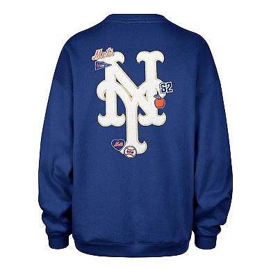 Women's '47 x Stoney Clover Lane Royal New York Mets Oversized Sweatshirt