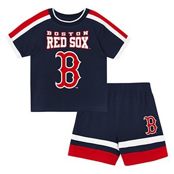 Preschool Outerstuff Navy Boston Red Sox Ground Ball T-Shirt & Shorts Set