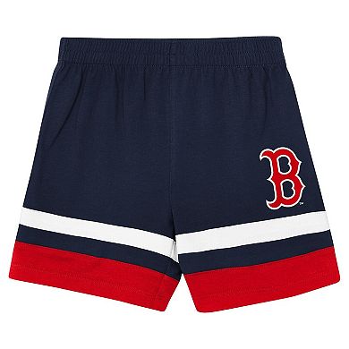 Preschool Outerstuff Navy Boston Red Sox Ground Ball T-Shirt & Shorts Set