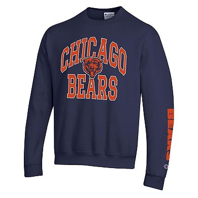 Men's Champion Navy Chicago Bears Powerblend Fleece Sweatshirt