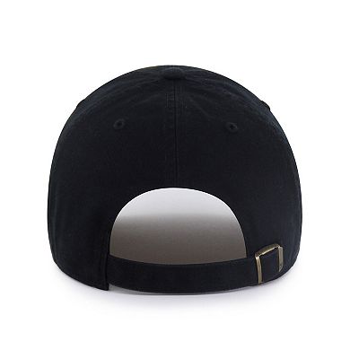 Men's '47 Black Harvard Crimson Clean Up Adjustable Hat