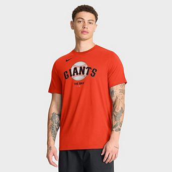 Men's Nike Orange San Francisco Giants Tri-Blend Logo T-Shirt