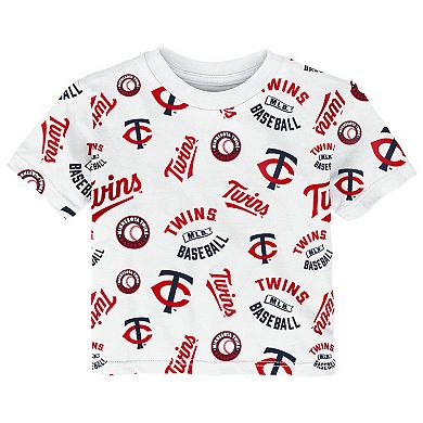 Toddler Outerstuff White Minnesota Twins Run Down T-Shirt