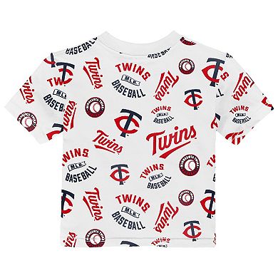 Toddler Outerstuff White Minnesota Twins Run Down T-Shirt