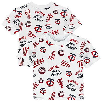 Toddler Outerstuff White Minnesota Twins Run Down T-Shirt