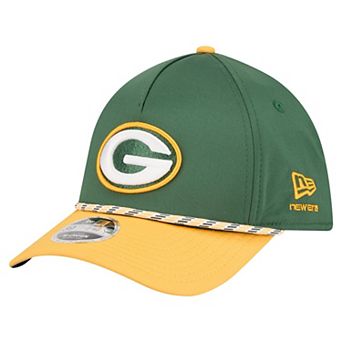 Men's Green/Gold Green Bay Packers Rope M-Crown A-Frame 39THIRTY Flex Hat