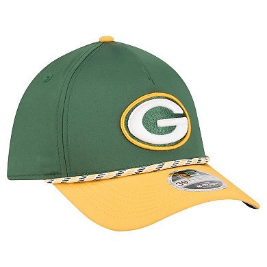Men's Green/Gold Green Bay Packers Rope M-Crown A-Frame 39THIRTY Flex Hat