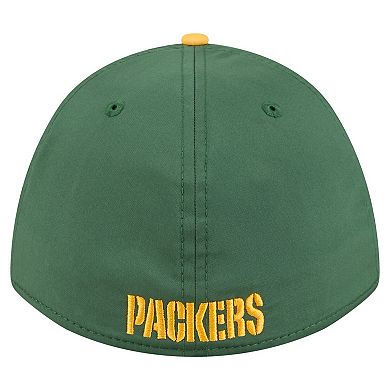 Men's Green/Gold Green Bay Packers Rope M-Crown A-Frame 39THIRTY Flex Hat