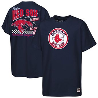 Youth Mitchell & Ness Navy Boston Red Sox Cooperstown Concession T-Shirt