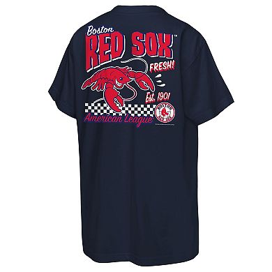 Youth Mitchell & Ness Navy Boston Red Sox Cooperstown Concession T-Shirt