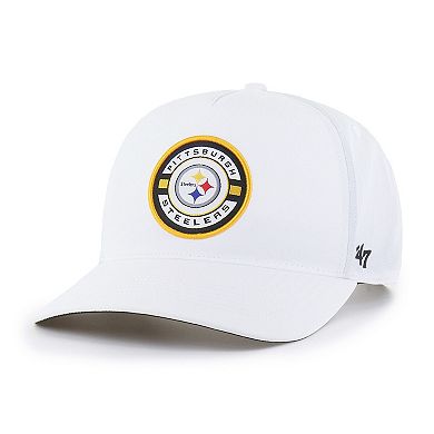 Men's '47 White Pittsburgh Steelers Strand Adjustable Hitch Hat