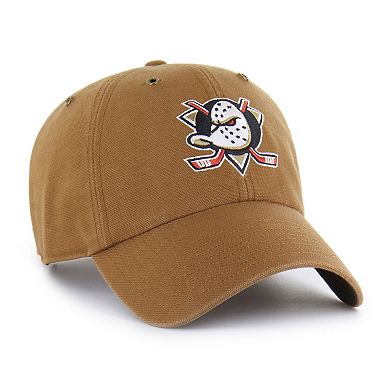 Men's Carhartt x '47 Brown Anaheim Ducks Clean Up Adjustable Hat