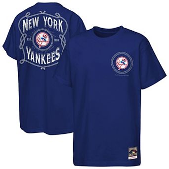 Youth Mitchell & Ness Navy New York Yankees Cooperstown Rodeo Rope T-Shirt