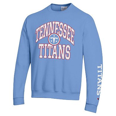 Men's Champion Light Blue Tennessee Titans Powerblend Fleece Sweatshirt