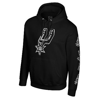 Unisex Stadium Essentials Black San Antonio Spurs Elementized Ride Hoodie