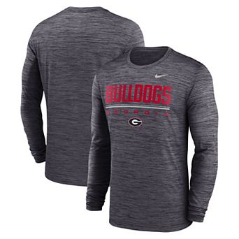 Men's Nike Black Georgia Bulldogs Sideline Velocity Dri-FIT Long Sleeve T-Shirt