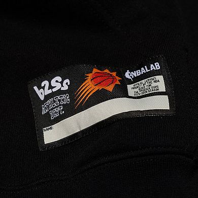 Men's b2Ss Black Phoenix Suns Oversized Script Hoodie