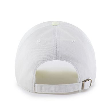 Women's '47 White/Yellow Milwaukee Brewers Gelato Two-Tone Clean Up Adjustable Hat