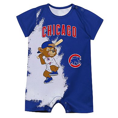 Infant Outerstuff Royal Chicago Cubs Baby Mascot Bodysuit