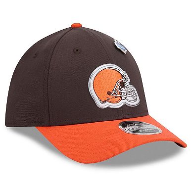 Men's New Era Brown/Orange Cleveland Browns 2026 NFL Draft 39THIRTY M-Crown Flex Hat