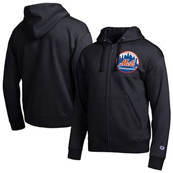 Men's Champion Black New York Mets All-Star Full-Zip Hoodie