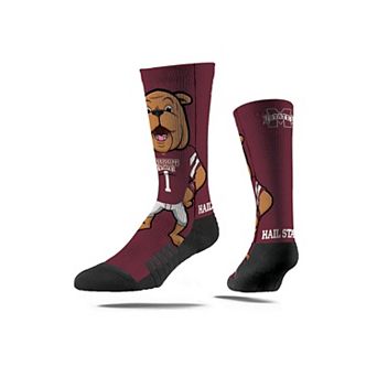 Unisex Strideline Mississippi State Bulldogs Premium Mascot Crew Socks