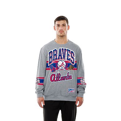 Men's New Era Gray Atlanta Braves Sport Classics Sweatshirt