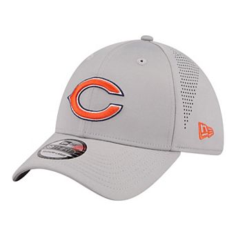 Men's New Era Gray Chicago Bears Perforated 39THIRTY Flex Hat