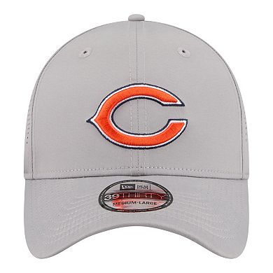 Men's New Era Gray Chicago Bears Perforated 39THIRTY Flex Hat
