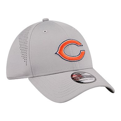 Men's New Era Gray Chicago Bears Perforated 39THIRTY Flex Hat