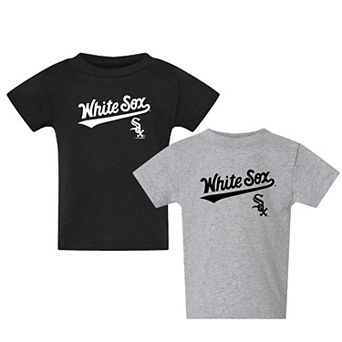 Toddler Black/Gray Chicago White Sox Logo 2-Pack T-Shirt Set