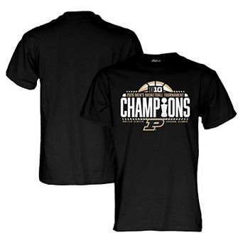 Unisex Blue 84 Black Purdue Boilermakers 2026 Big Ten Men's Basketball Tournament Champions Locker Room T-Shirt