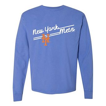 Women's Soft as a Grape Royal New York Mets Pigment Dye Long Sleeve T-Shirt