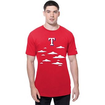 Men's New Era Red Texas Rangers MLB x Simpsons 2026 Collab Clouds T-Shirt