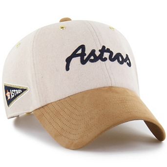 Men's '47 x Stoney Clover Lane Natural/Tan Houston Astros Script Charm Clean Up Adjustable Hat