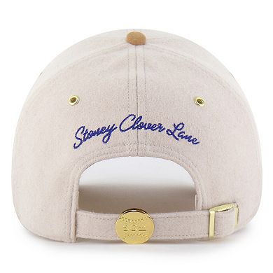 Men's '47 x Stoney Clover Lane Natural/Tan Chicago Cubs Script Charm Clean Up Adjustable Hat