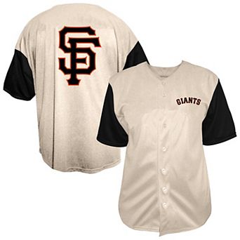 Men's Profile Cream San Francisco Giants Big & Tall Full-Button Jersey