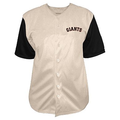 Men's Profile Cream San Francisco Giants Big & Tall Full-Button Jersey