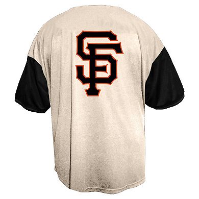 Men's Profile Cream San Francisco Giants Big & Tall Full-Button Jersey