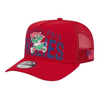 Youth New Era Red Philadelphia Phillies Logo Fade A-Frame 9FIFTY Snapback Hat
