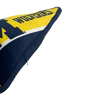 Pegasus Michigan Wolverines Half Stripe Pennant Pillow