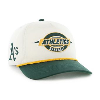 Men's '47 Natural/Green Athletics Frame Out Hitch Adjustable Hat