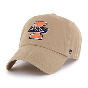 Men's '47 Khaki Illinois Fighting Illini Vault Clean Up Adjustable Hat
