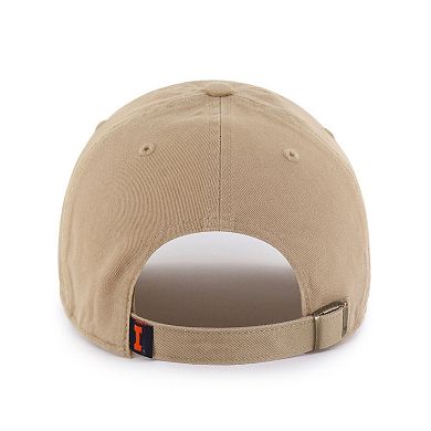 Men's '47 Khaki Illinois Fighting Illini Vault Clean Up Adjustable Hat