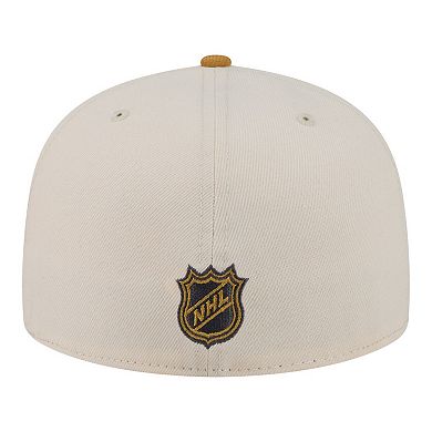 Men's New Era Cream/Tan St. Louis Blues Colorpack Two-Tone 59FIFTY Fitted Hat