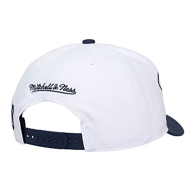 Unisex Mitchell & Ness White/Navy Detroit Tigers XL Script Pro Crown Adjustable Hat
